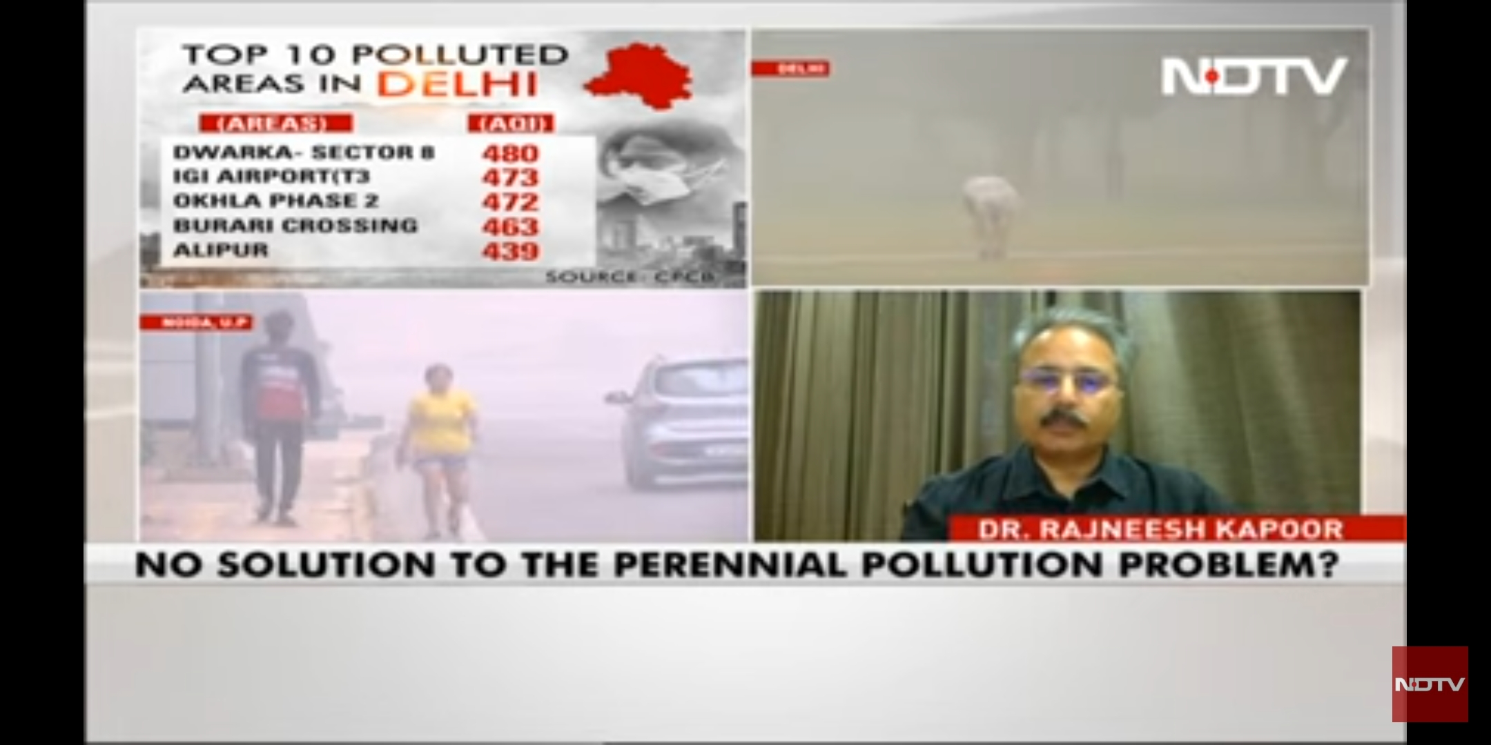 Delhi Air Emergency: Dr Rajneesh Kapoor advises for mask, stay indoor on NDTV broadcast